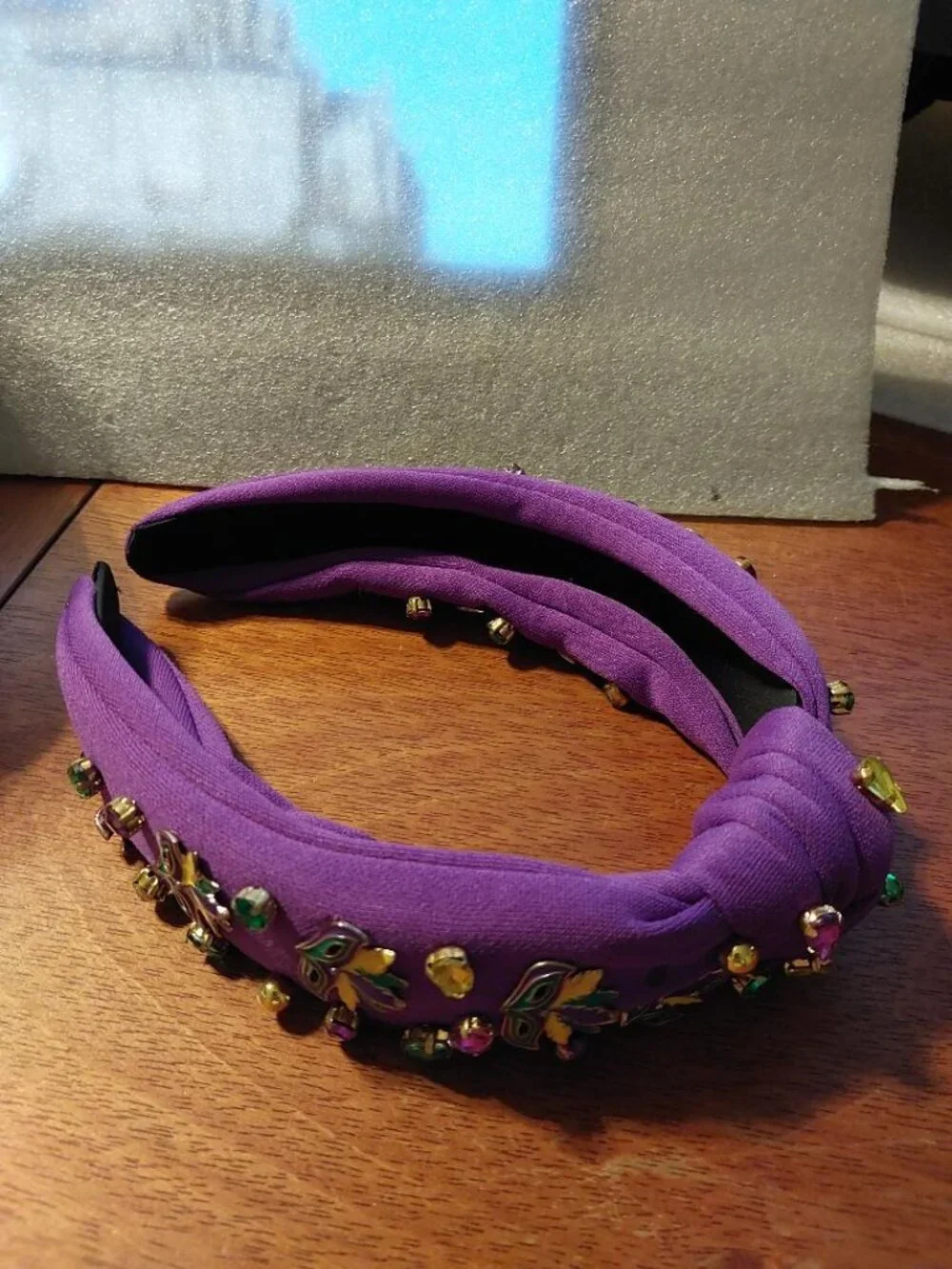 NEW BAG ! Girl Martinique Sparkly Stone Headband Purple